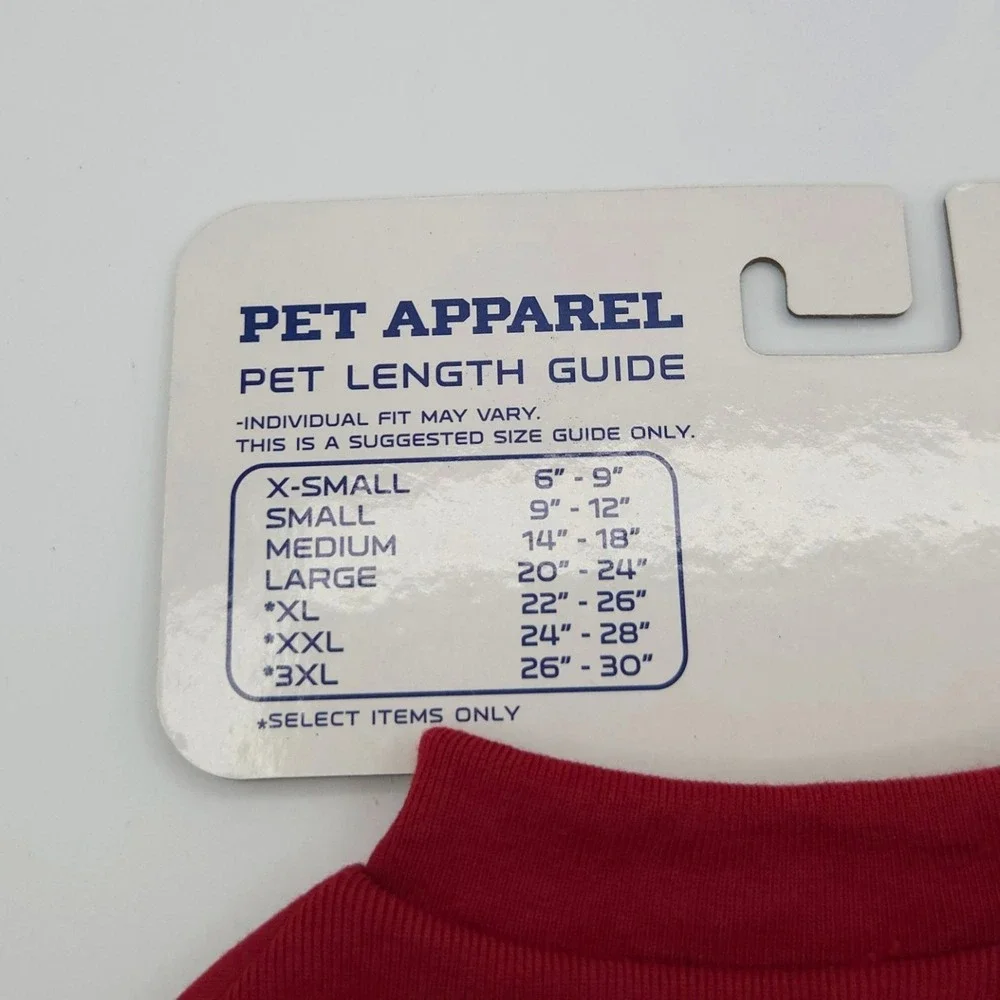 ALABAMA CRIMSON TIDE: Pet T-Shirt / Red & White / Large‎ / Pets First /